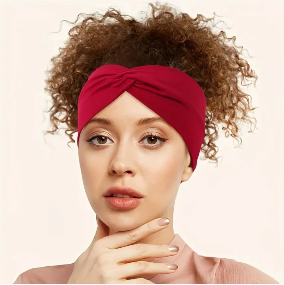 Set 10 Colorful Cross Knot Headbands Stretchy NWT